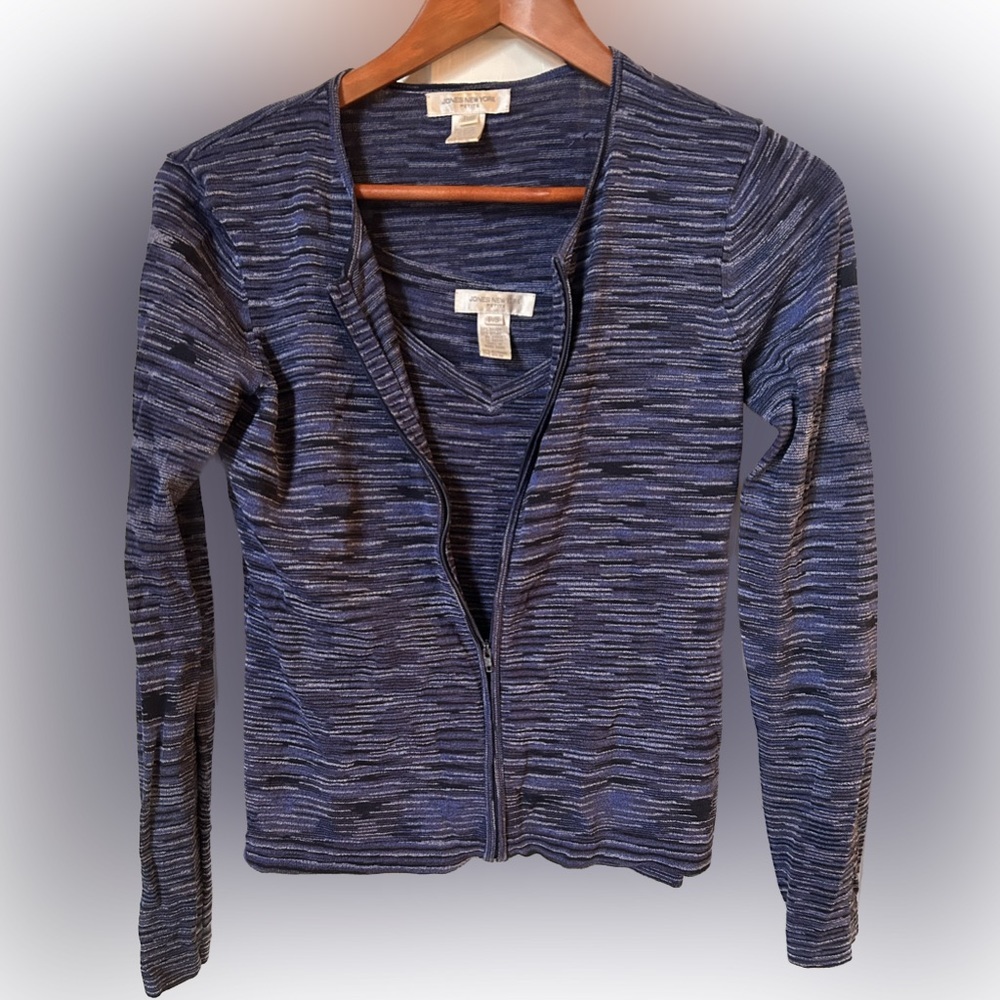 Jones New York - 2pc set, Size Small, Navy Blue